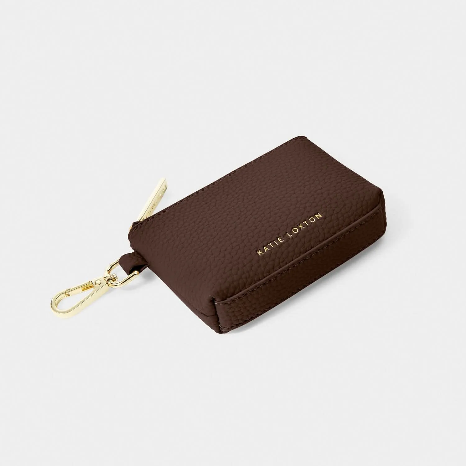 Katie Loxton Chocolate Evie Clip On Coin Purse KLB3551 Katie Loxton Jewelry And Accessories