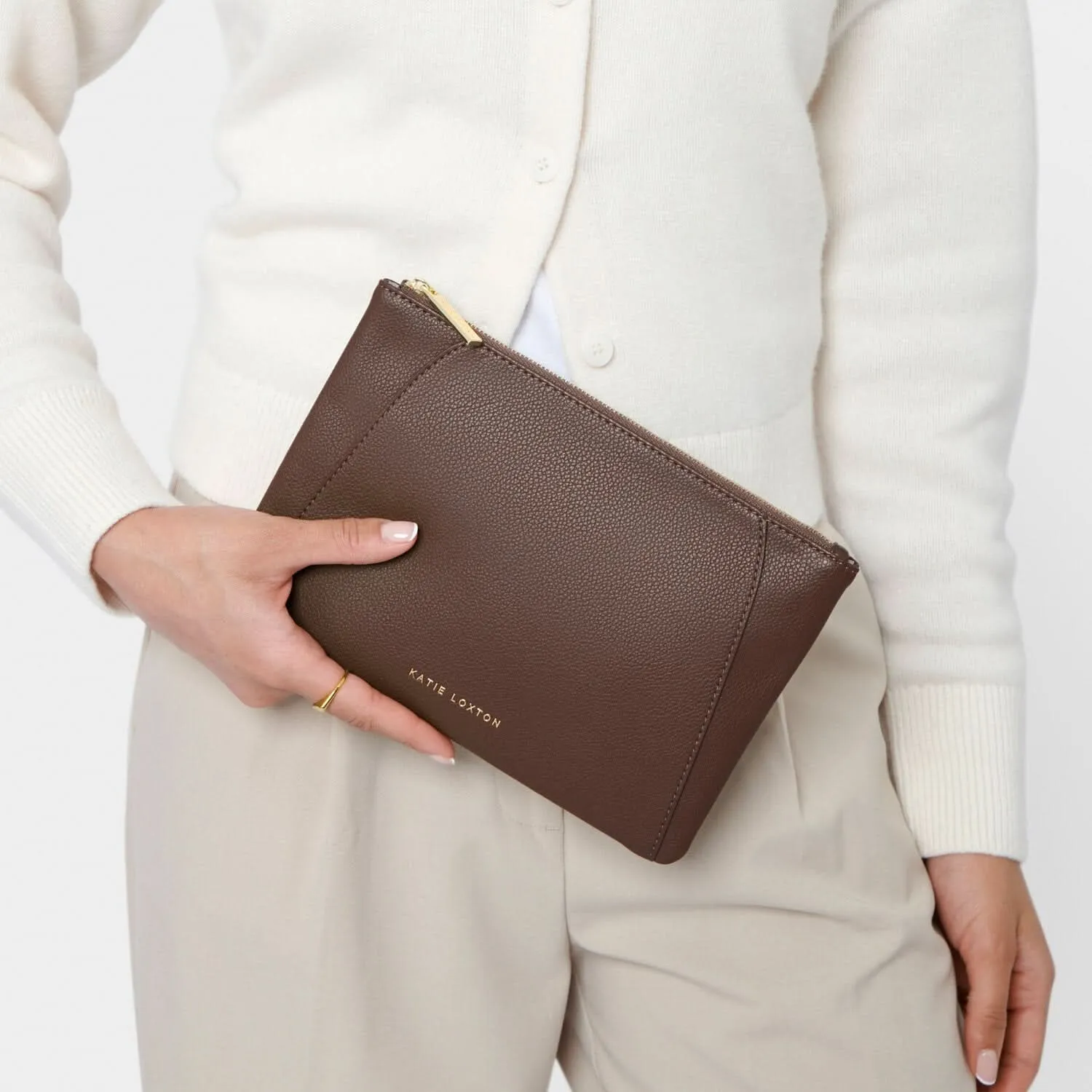 Katie Loxton Chocolate Hana Pouch KLB3604 Katie Loxton Jewelry And Accessories