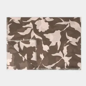 Katie Loxton Chocolate / Nude Pink Abstract Floral Printed Scarf KLS596 Katie Loxton Jewelry And Accessories