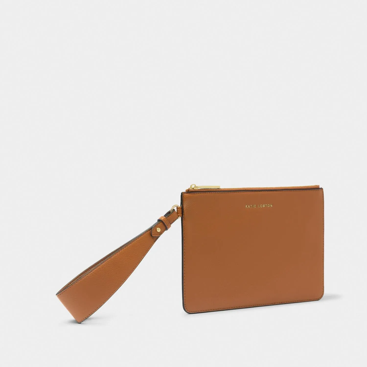 Katie Loxton Cognac Marni Wristlet Pouch KLB3646 Katie Loxton Jewelry And Accessories