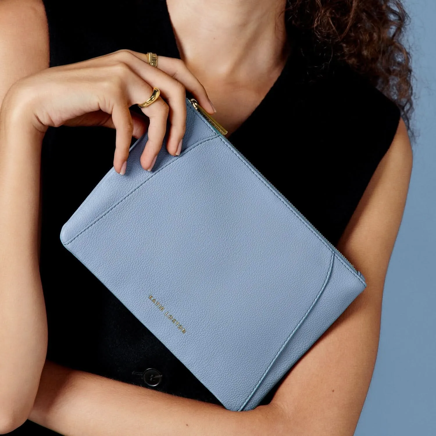 Katie Loxton Cornflower Blue Hana Pouch KLB3609 Katie Loxton Jewelry And Accessories