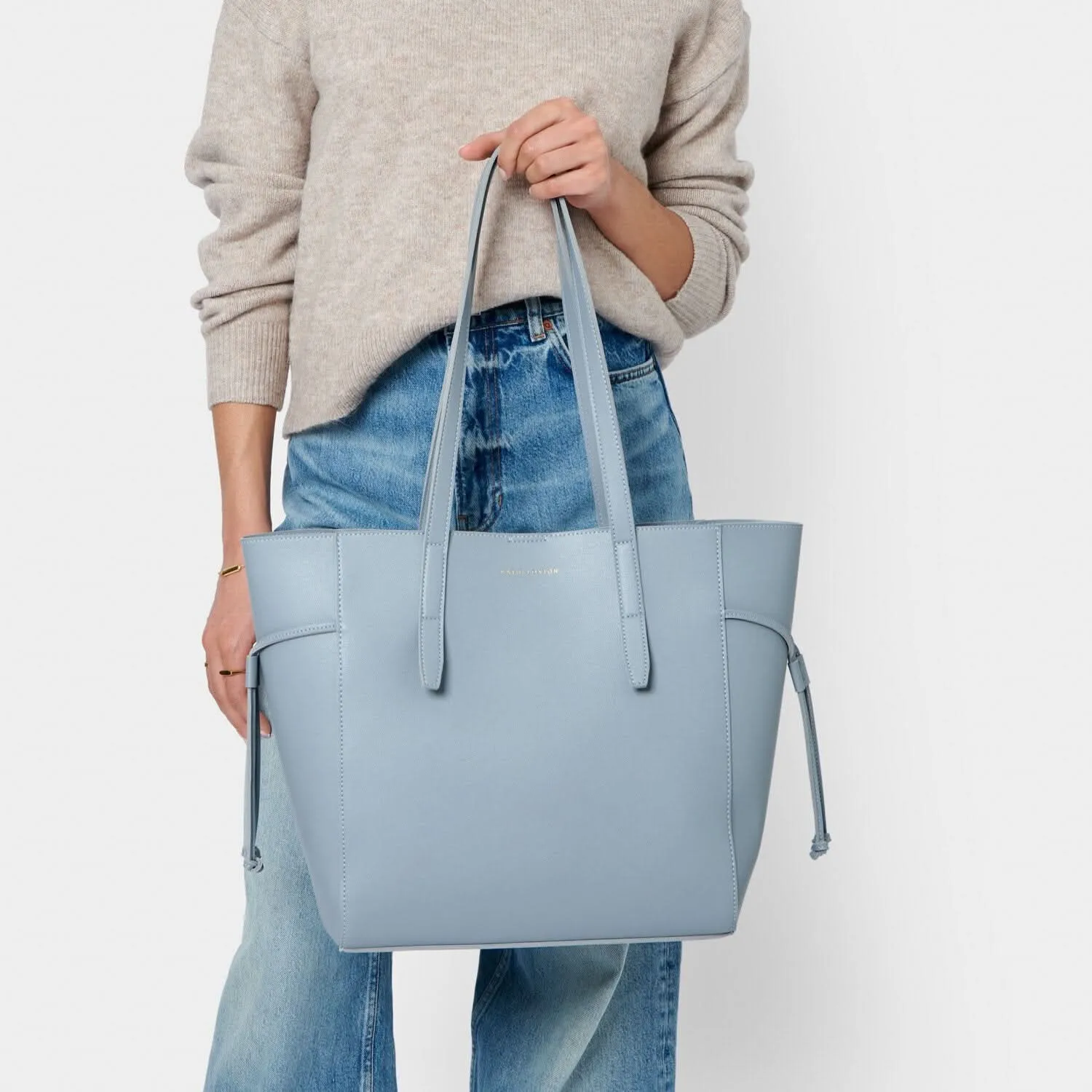Katie Loxton Dusty Blue Ashley Tote Bag KLB3730 Katie Loxton Jewelry And Accessories