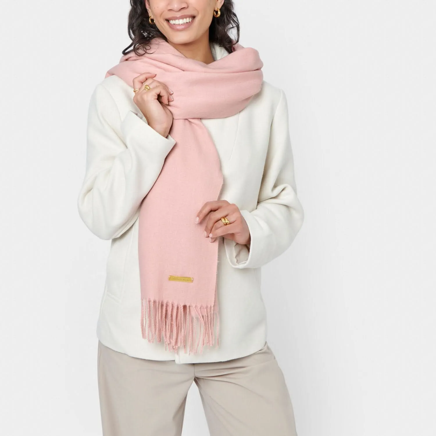 Katie Loxton Dusty Rose Blanket Scarf KLS614 Katie Loxton Jewelry And Accessories
