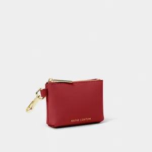 Katie Loxton Garnet Evie Clip On Coin Purse KLB3553 Katie Loxton Jewelry And Accessories