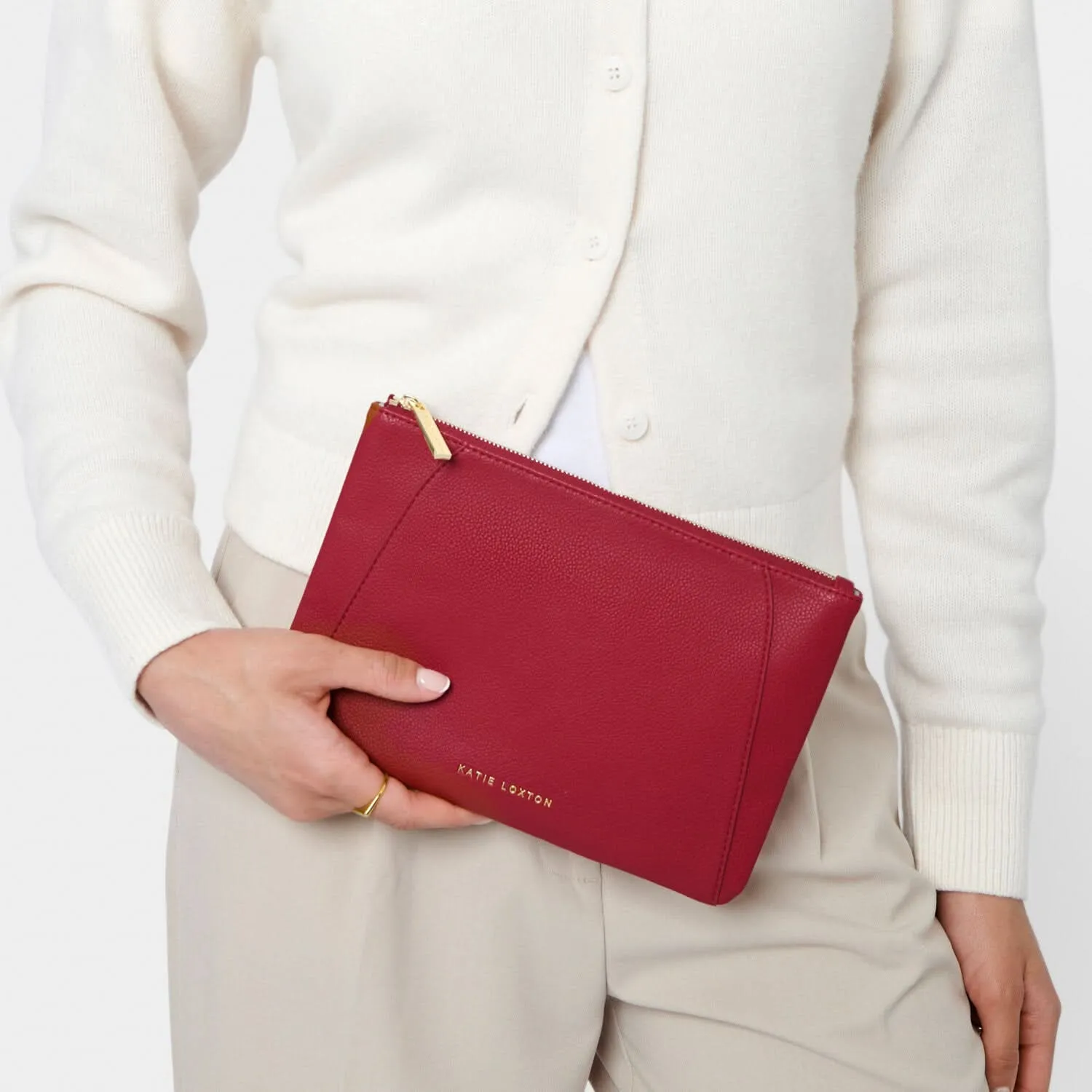 Katie Loxton Garnet Red Hana Pouch KLB3605 Katie Loxton Jewelry And Accessories