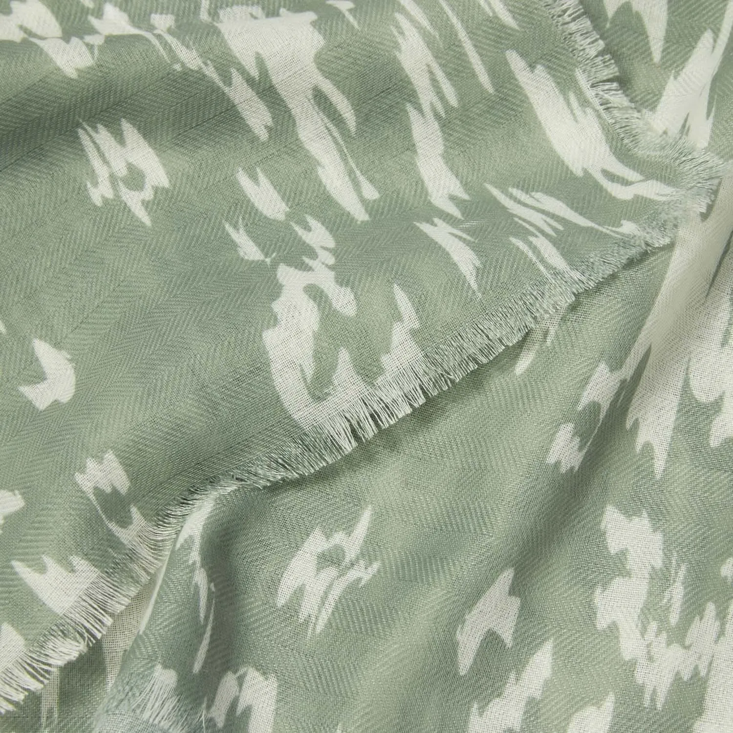 Katie Loxton Sage / Off White Abstract Animal Printed Scarf KLS595 Katie Loxton Jewelry And Accessories