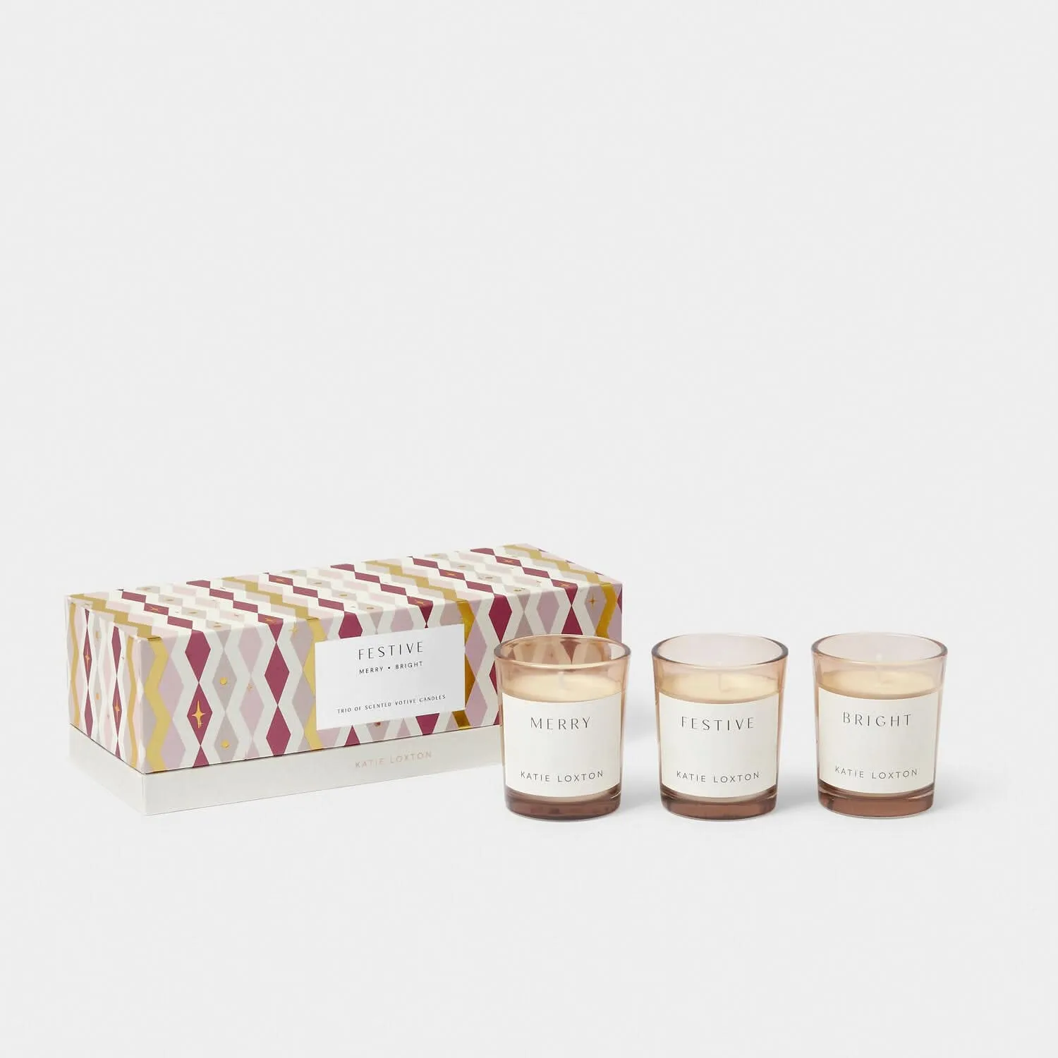 Katie Loxton Sentiment "Festive" Trio Votive Set KLC403 Katie Loxton Jewelry And Accessories