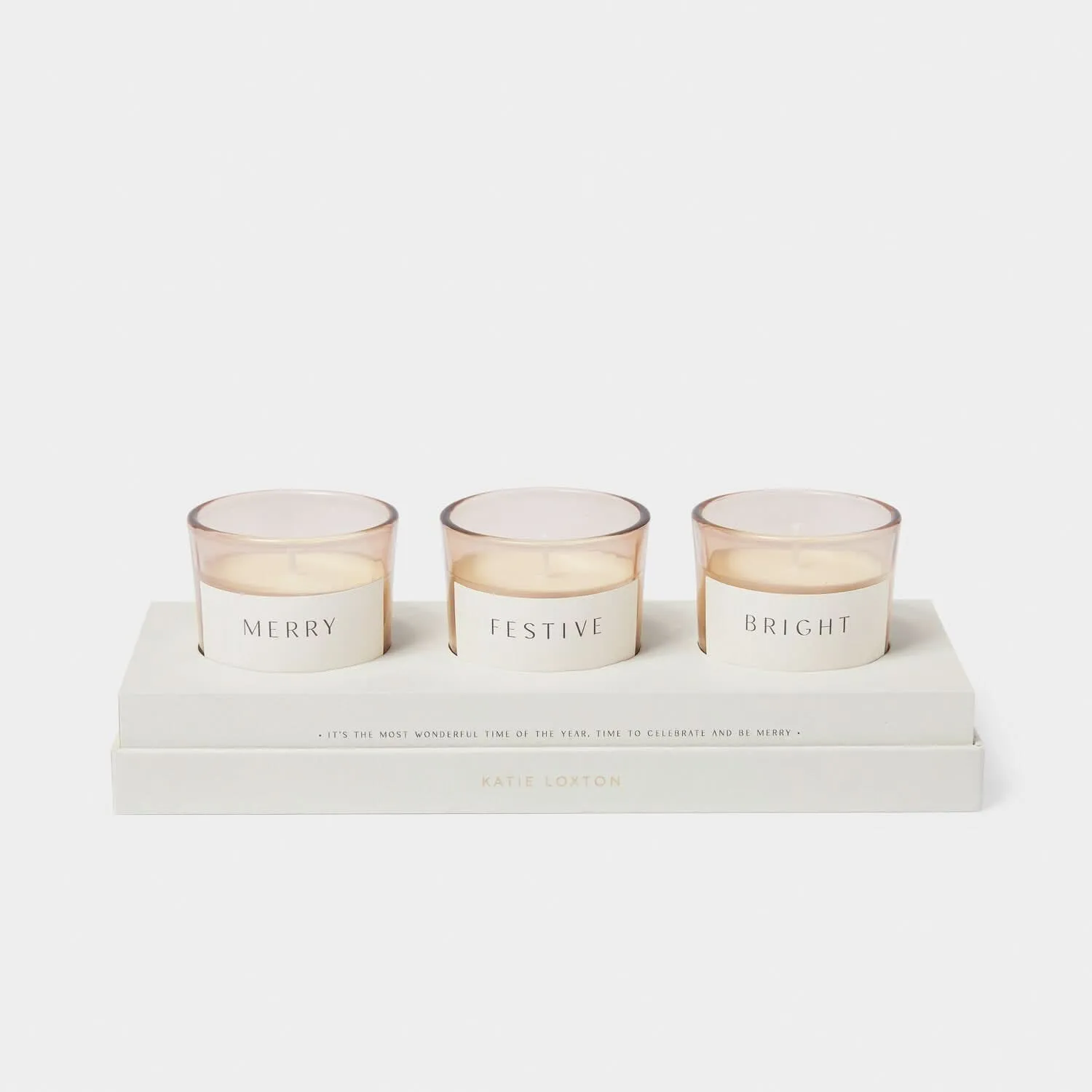 Katie Loxton Sentiment "Festive" Trio Votive Set KLC403 Katie Loxton Jewelry And Accessories