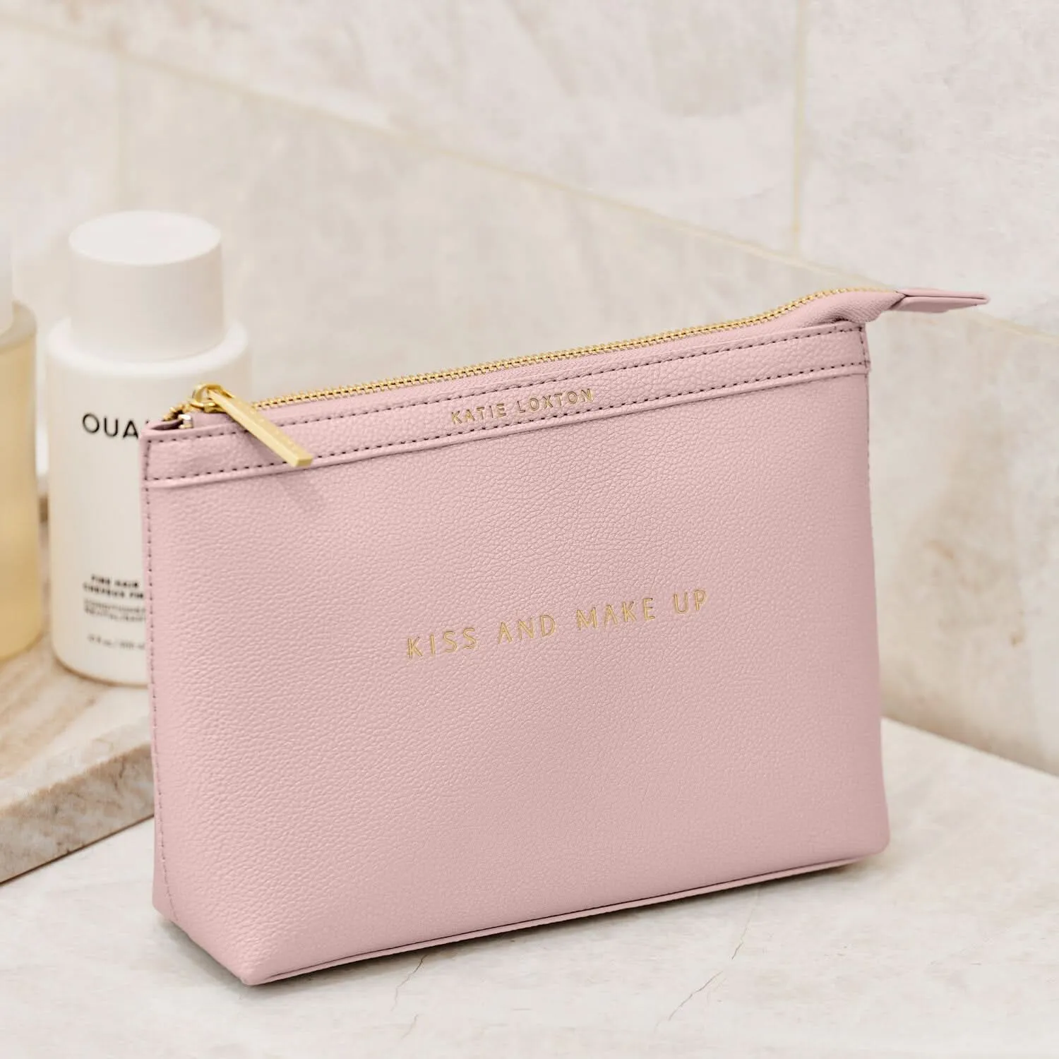 Katie Loxton Sentiment "Kiss & Make Up" Make Up Bag KLB3763 Katie Loxton Jewelry And Accessories