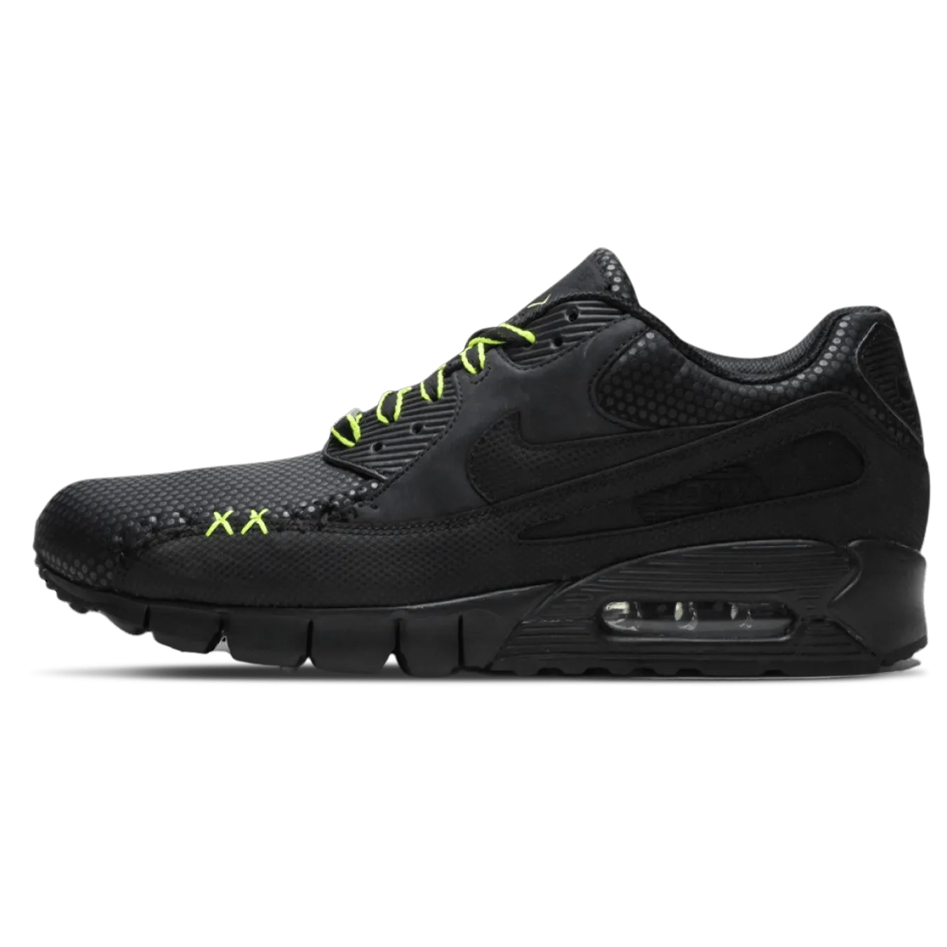 KAWS x Nike Air Max 90 'Black Volt' Nike Air Max lifestyle sneakers with sport details