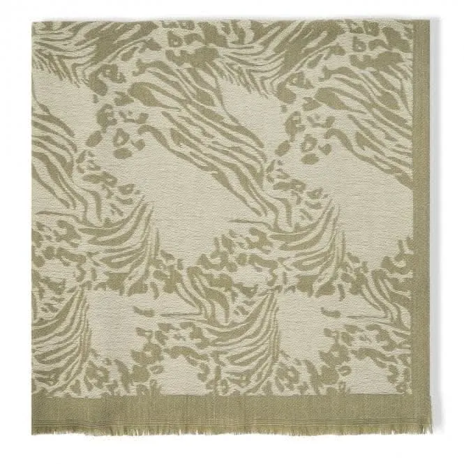 Khaki Animal Printed Blanket Scarf KLS512 Katie Loxton Jewelry And Accessories