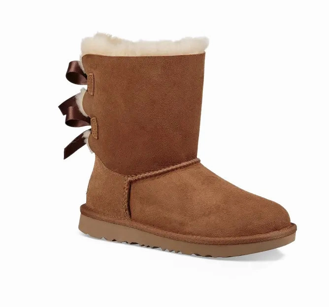 Kids UGG Bailey Bow II  Cozy Sheepskin Boot with a Feminine Touch Ugg cozy footwear visuals