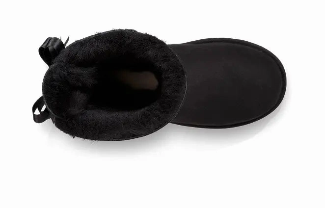 Kids UGG Bailey Bow II  Cozy Sheepskin Boot with a Feminine Touch Ugg cozy footwear visuals