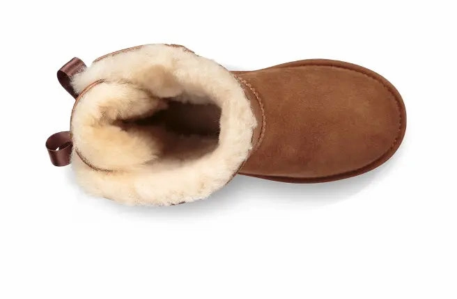 Kids UGG Bailey Bow II  Cozy Sheepskin Boot with a Feminine Touch Ugg cozy footwear visuals