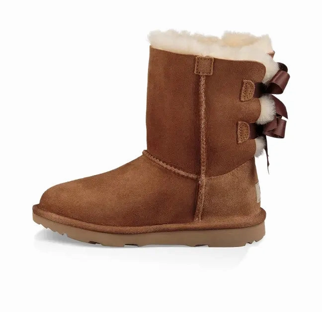 Kids UGG Bailey Bow II  Cozy Sheepskin Boot with a Feminine Touch Ugg cozy footwear visuals