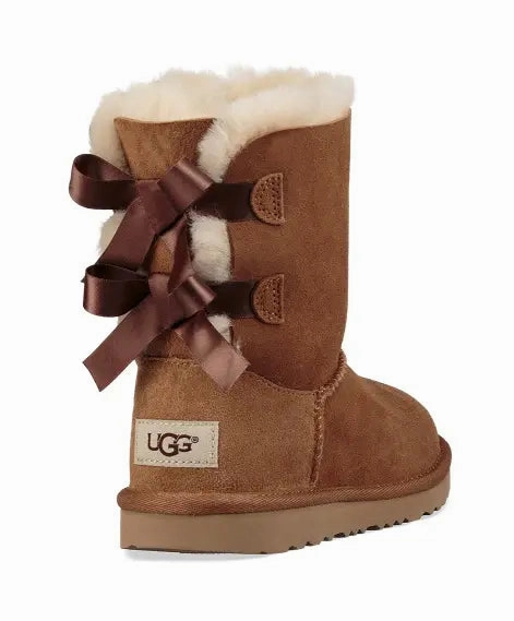Kids UGG Bailey Bow II  Cozy Sheepskin Boot with a Feminine Touch Ugg cozy footwear visuals