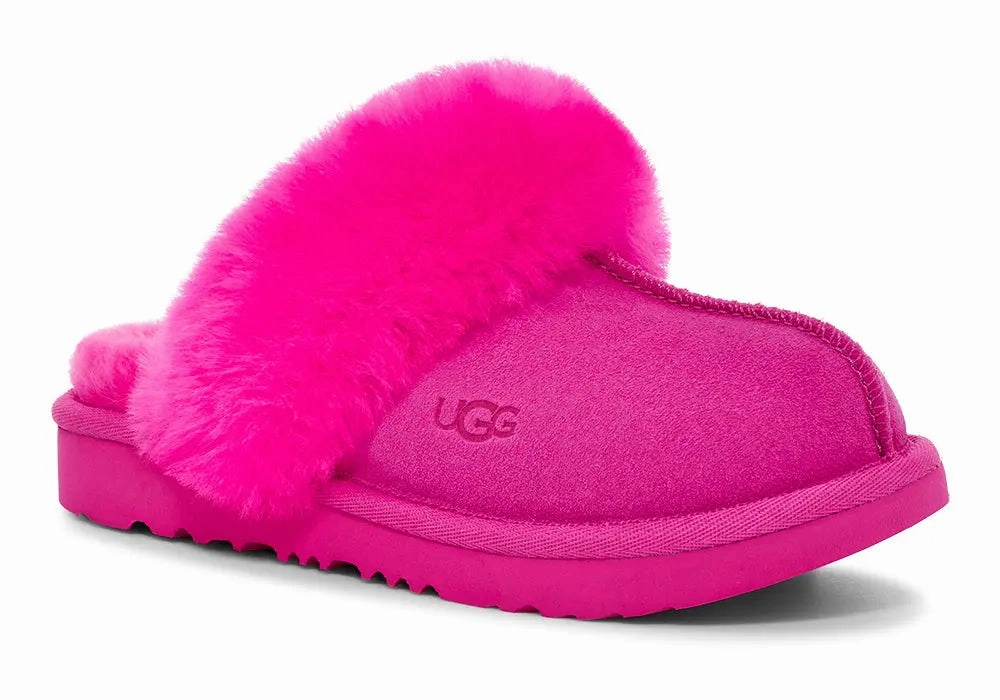 Kids UGG Cozy II  Soft & Fluffy Slip-On Slipper for Indoor & Outdoor Wear Ugg cozy footwear visuals