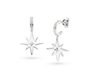 Kit Heath Céleste North Star Pave Zirconia Stud Drop Hoops 50467CZ Kit Heath Jewelry And Accessories