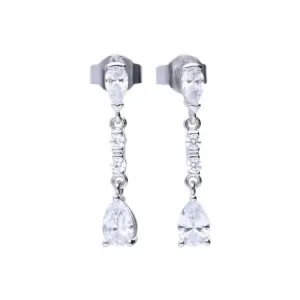 Long Teardrop Drop Earrings E5982 Diamonfire Jewellery