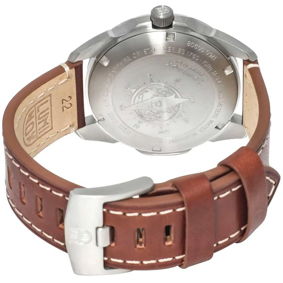 Luminox Men's Swiss Quartz Watch - Atacama Adventurer Blue Dial Brown Strap | 1763 Luminox Watches