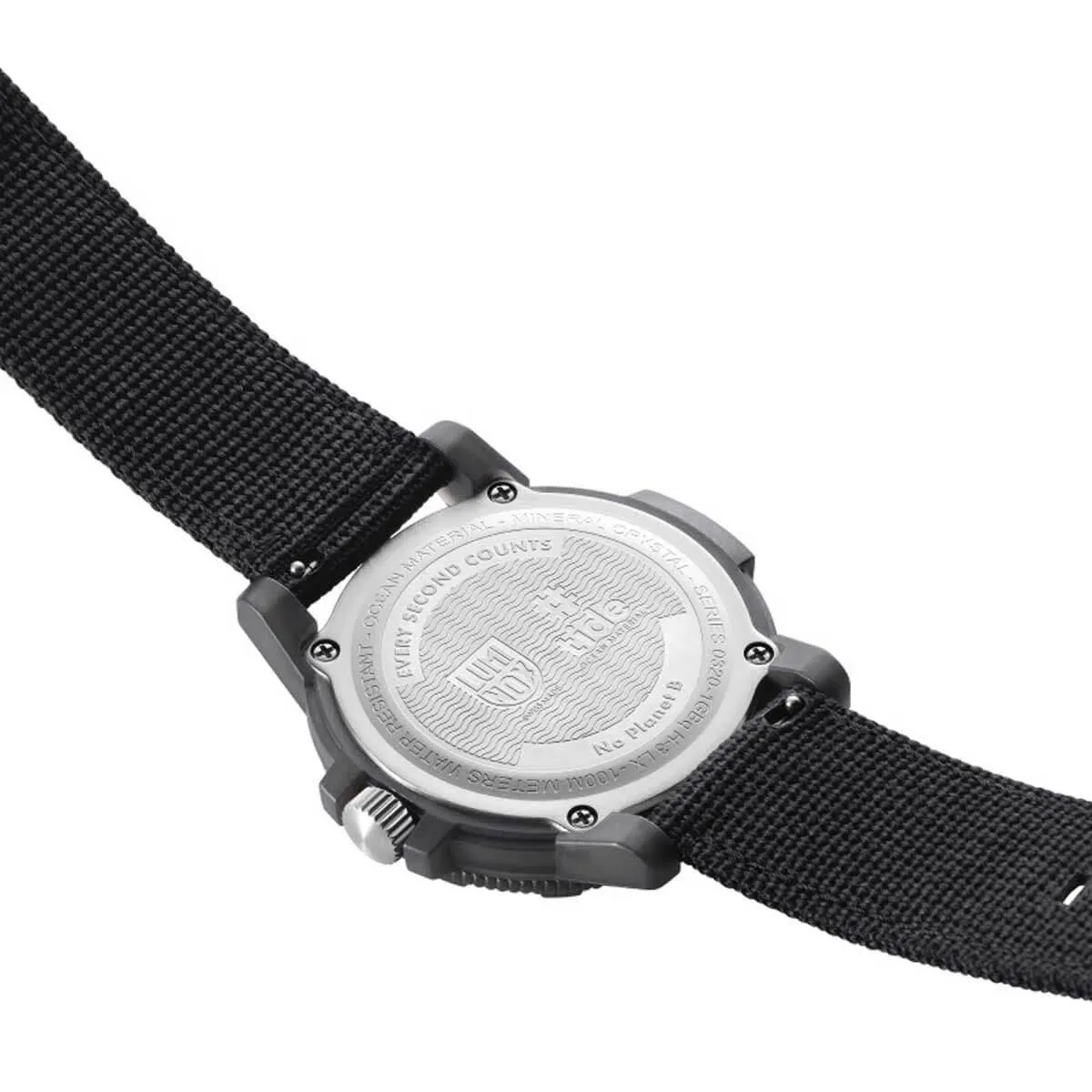 Luminox Men's Swiss Quartz Watch - Tide Eco Rotating Bezel Black Dial Strap | 0321.ECO Luminox Watches