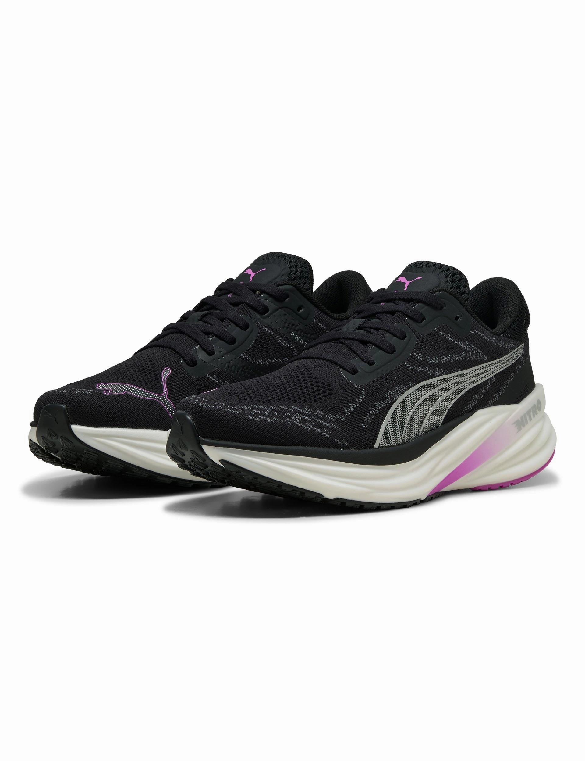 Magnify NITRO 2 Shoes - Black/Pure Magenta Puma women's stylish sport footwear