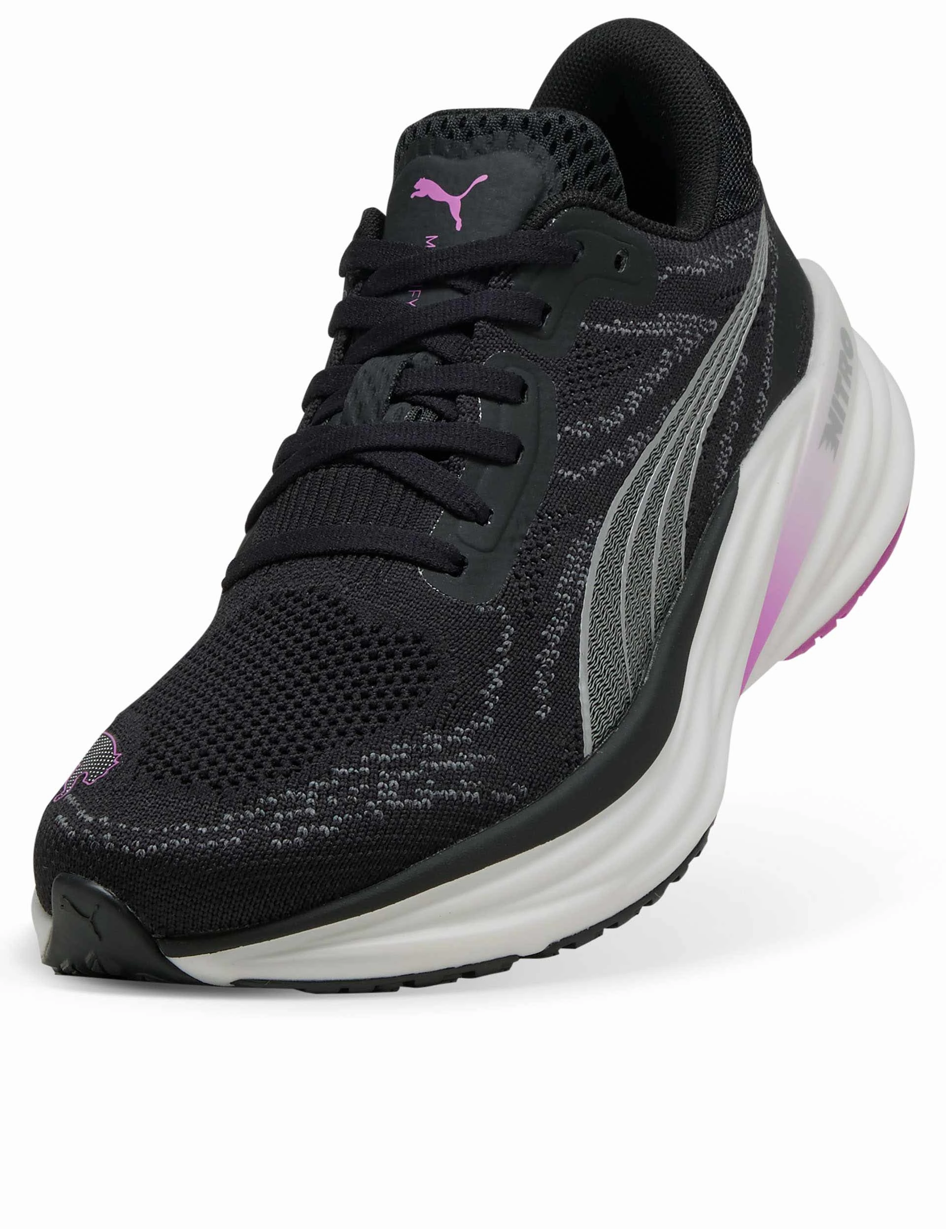 Magnify NITRO 2 Shoes - Black/Pure Magenta Puma women's stylish sport footwear