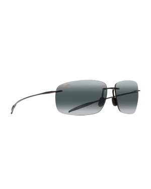 Maui Jim Sunglasses Breakwall Polarised Sunglasses in Gloss Black & Neutral Grey
