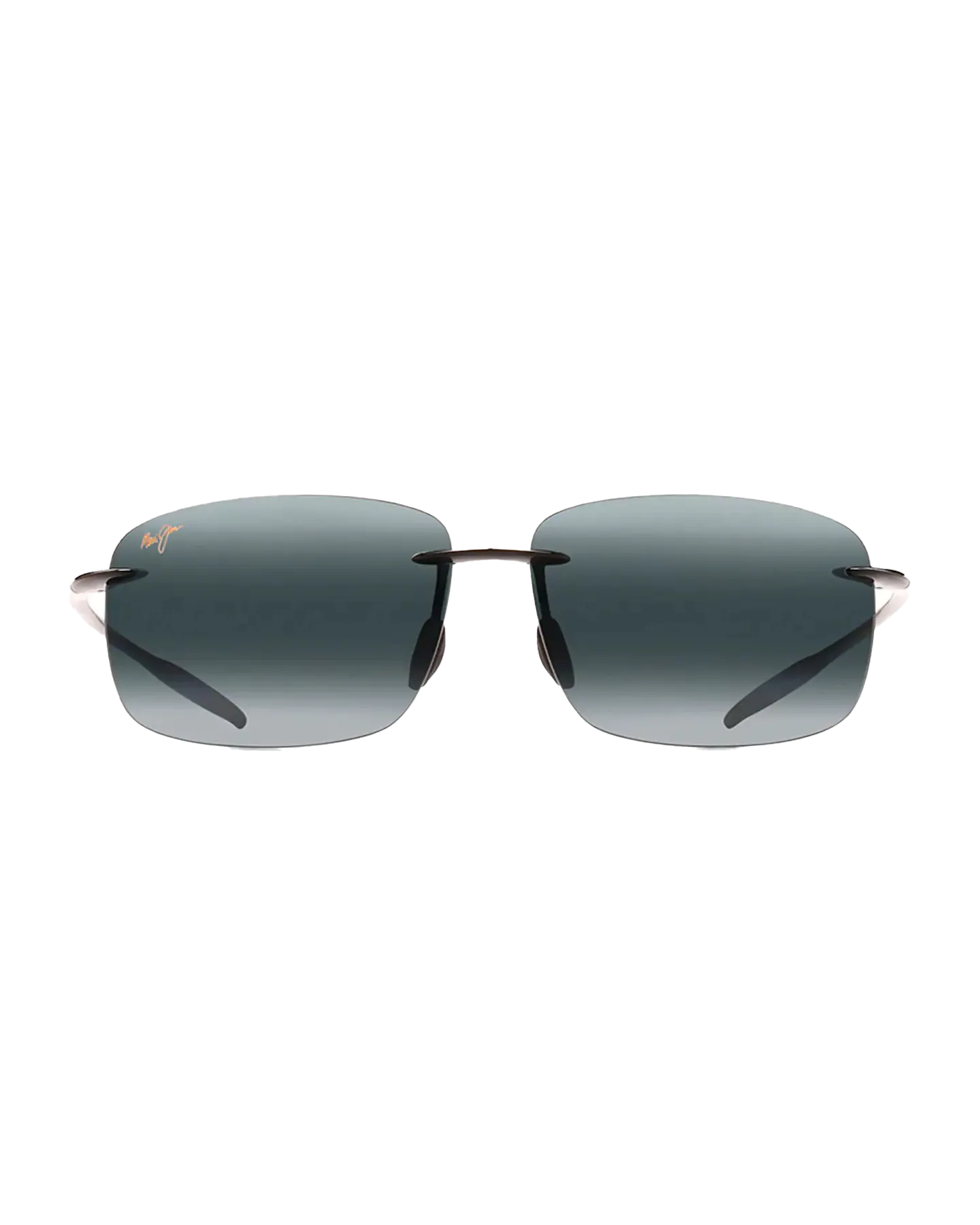 Maui Jim Sunglasses Breakwall Polarised Sunglasses in Gloss Black & Neutral Grey