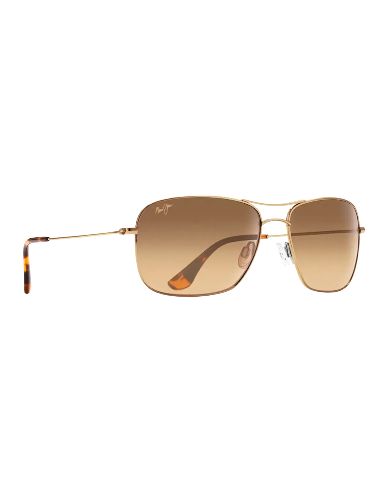 Maui Jim Sunglasses Wiki Wiki Polarised Aviator Sunglasses in Gold & HCL Bronze