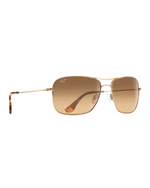 Maui Jim Sunglasses Wiki Wiki Polarised Aviator Sunglasses in Gold & HCL Bronze