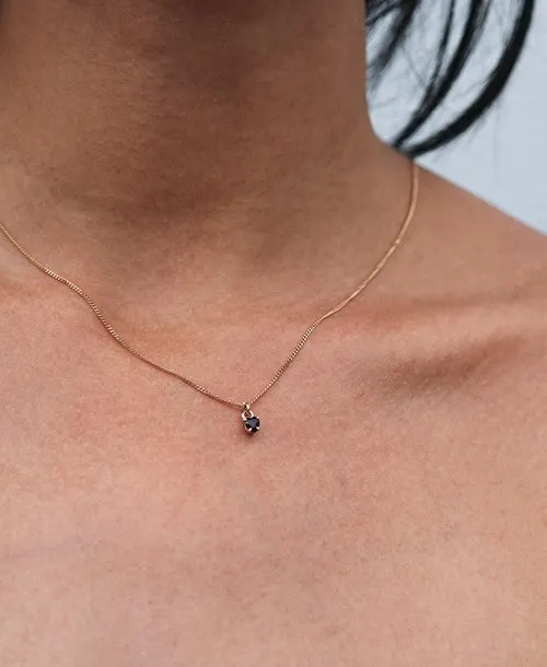 Meadowlark Jewellery Meadowlark - Micro Heart Jewel Necklace Sterling Silver