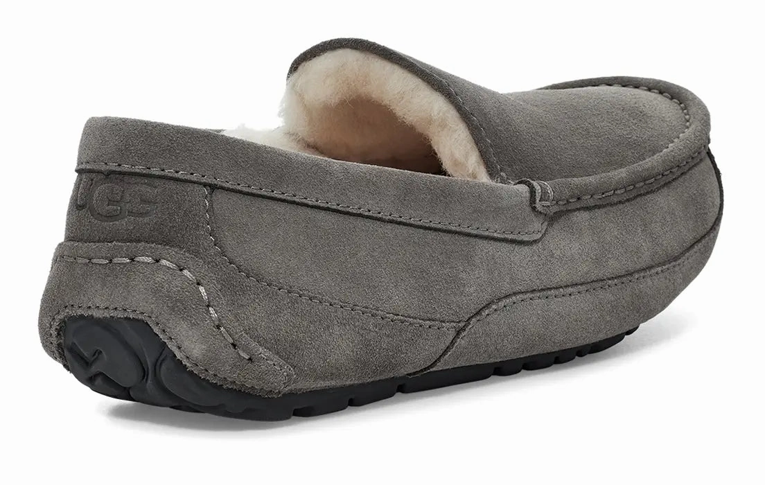 Mens UGG Ascot (Suede)  Classic Moc-Toe Slipper with Indoor/Outdoor Comfort Ugg cozy footwear visuals