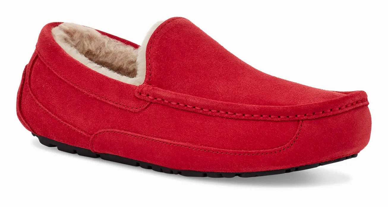Mens UGG Ascot (Suede)  Classic Moc-Toe Slipper with Indoor/Outdoor Comfort Ugg cozy footwear visuals
