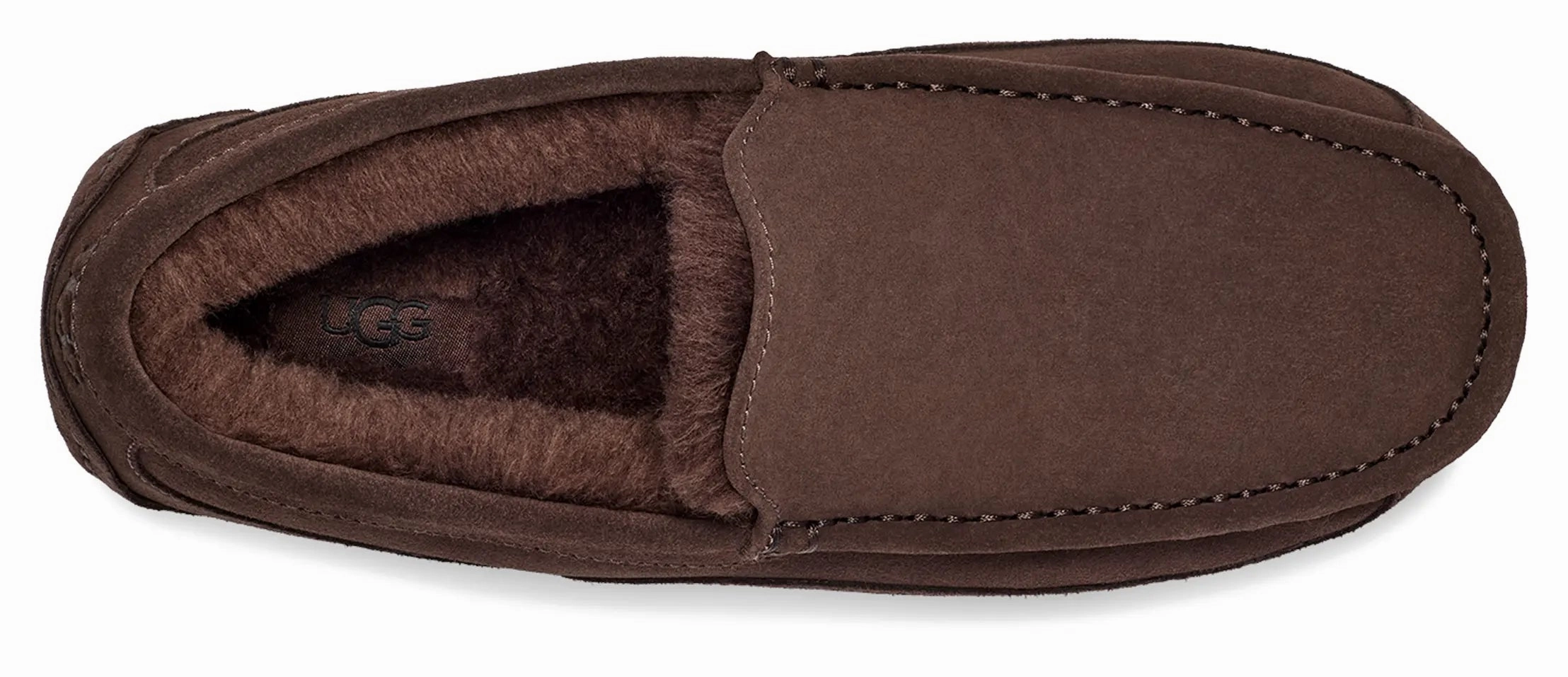 Mens UGG Ascot (Suede)  Classic Moc-Toe Slipper with Indoor/Outdoor Comfort Ugg cozy footwear visuals