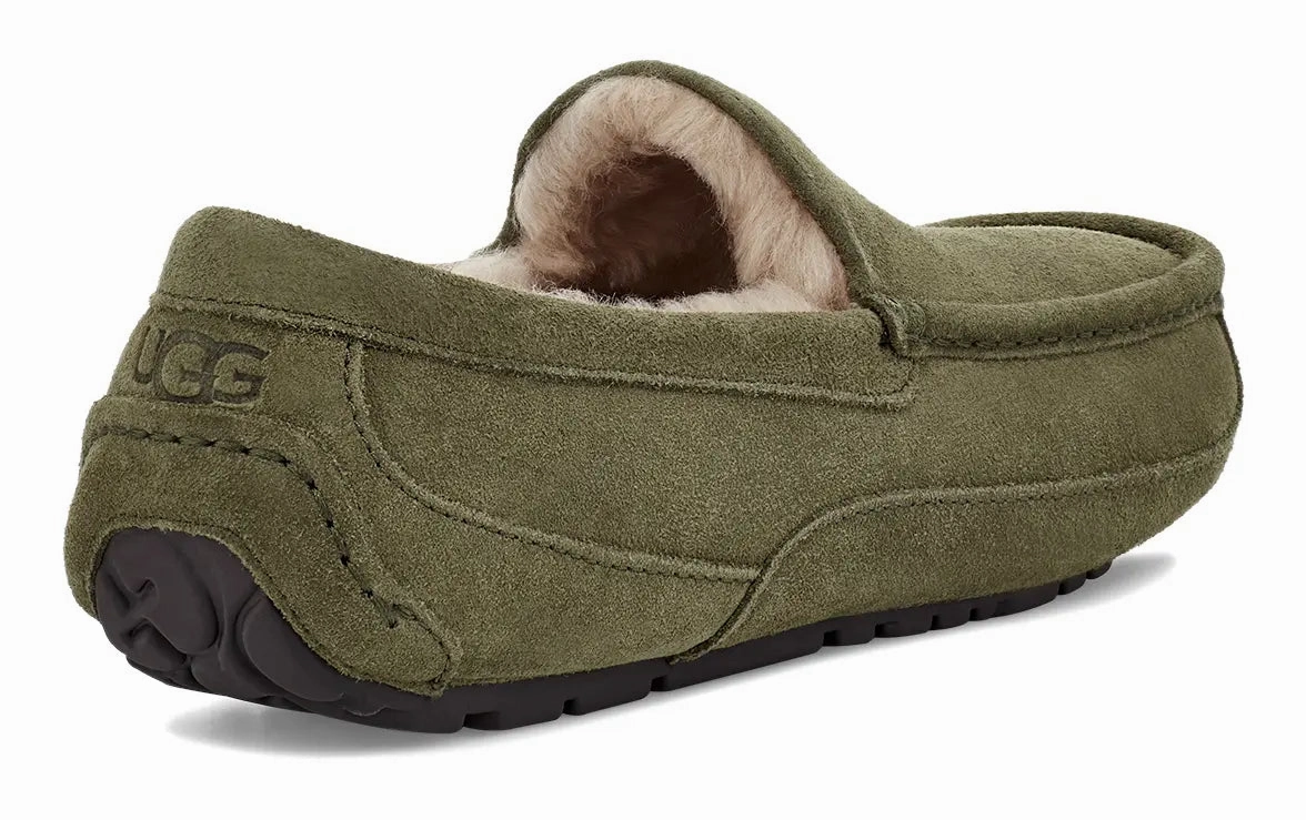 Mens UGG Ascot (Suede)  Classic Moc-Toe Slipper with Indoor/Outdoor Comfort Ugg cozy footwear visuals