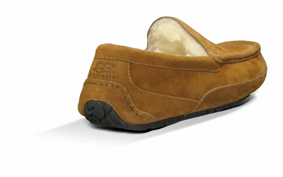 Mens UGG Ascot (Suede)  Classic Moc-Toe Slipper with Indoor/Outdoor Comfort Ugg cozy footwear visuals