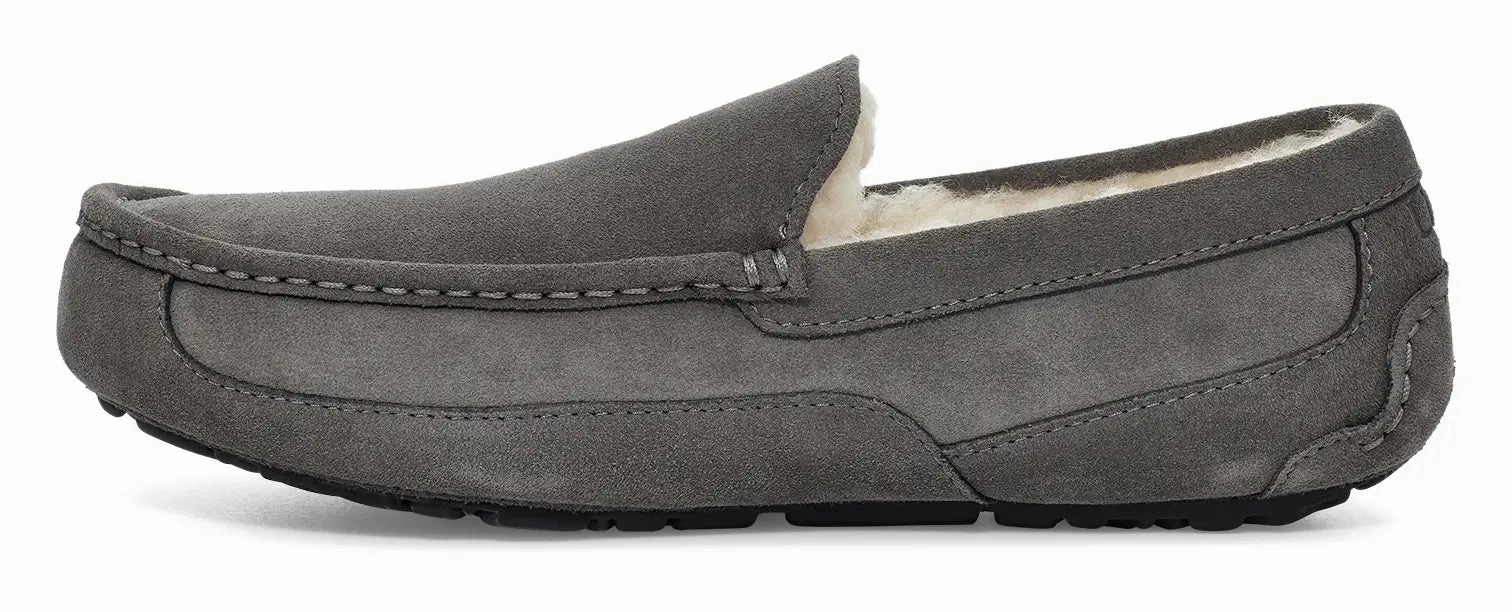 Mens UGG Ascot (Suede)  Classic Moc-Toe Slipper with Indoor/Outdoor Comfort Ugg cozy footwear visuals