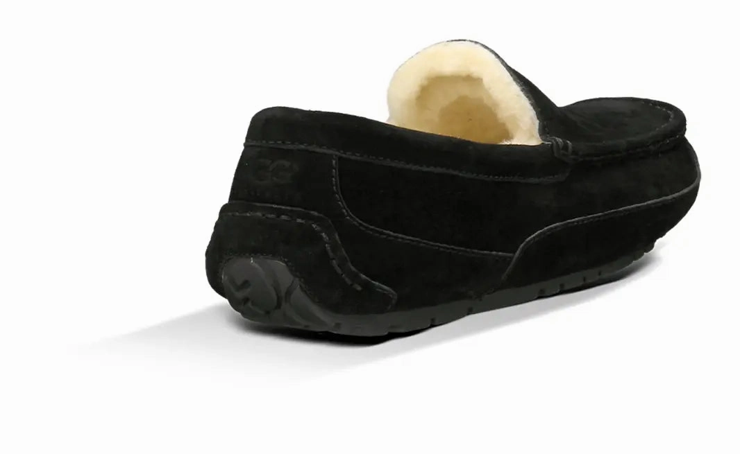 Mens UGG Ascot (Suede)  Classic Moc-Toe Slipper with Indoor/Outdoor Comfort Ugg cozy footwear visuals