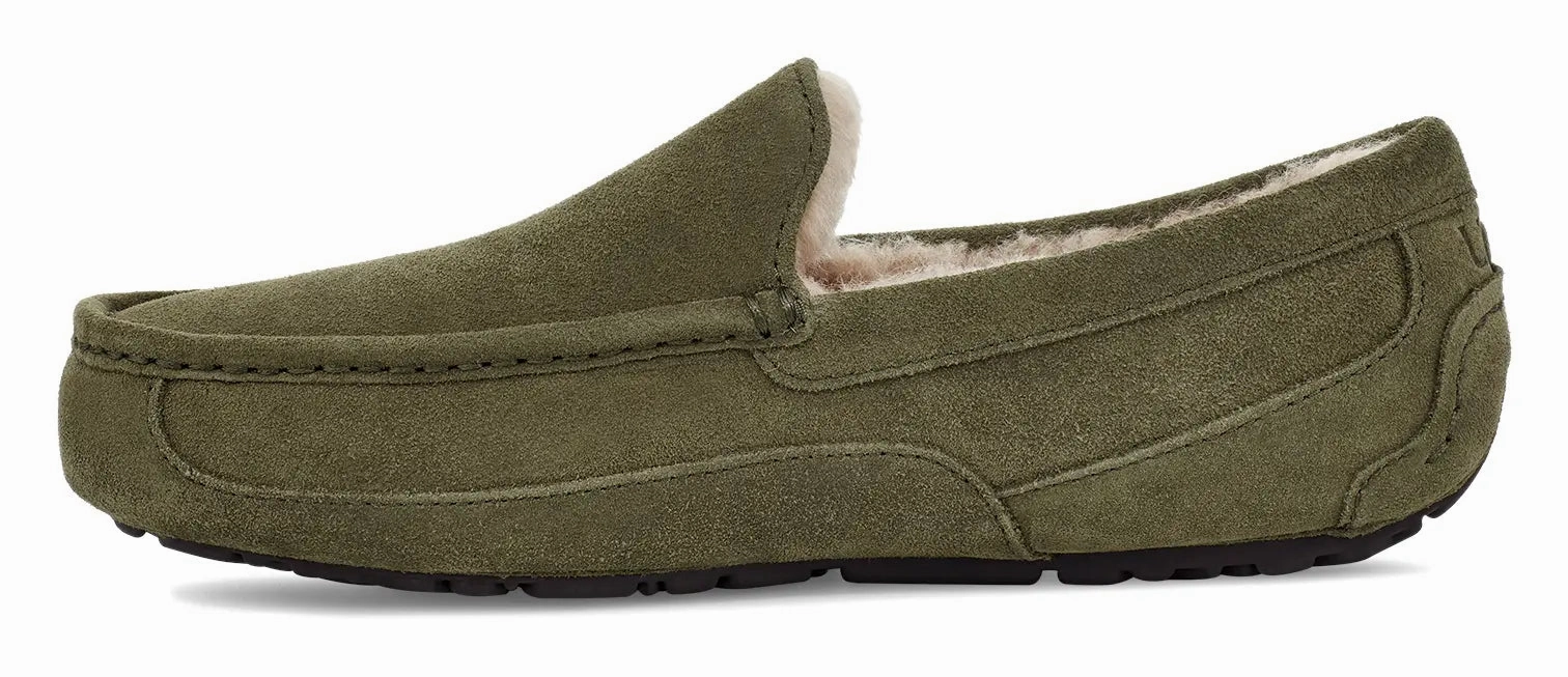 Mens UGG Ascot (Suede)  Classic Moc-Toe Slipper with Indoor/Outdoor Comfort Ugg cozy footwear visuals