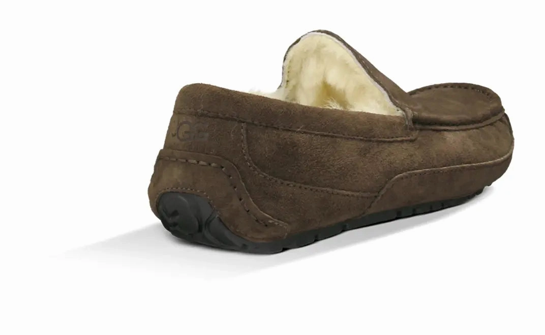Mens UGG Ascot (Suede)  Classic Moc-Toe Slipper with Indoor/Outdoor Comfort Ugg cozy footwear visuals
