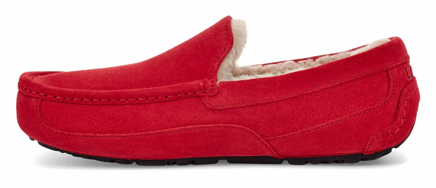 Mens UGG Ascot (Suede)  Classic Moc-Toe Slipper with Indoor/Outdoor Comfort Ugg cozy footwear visuals