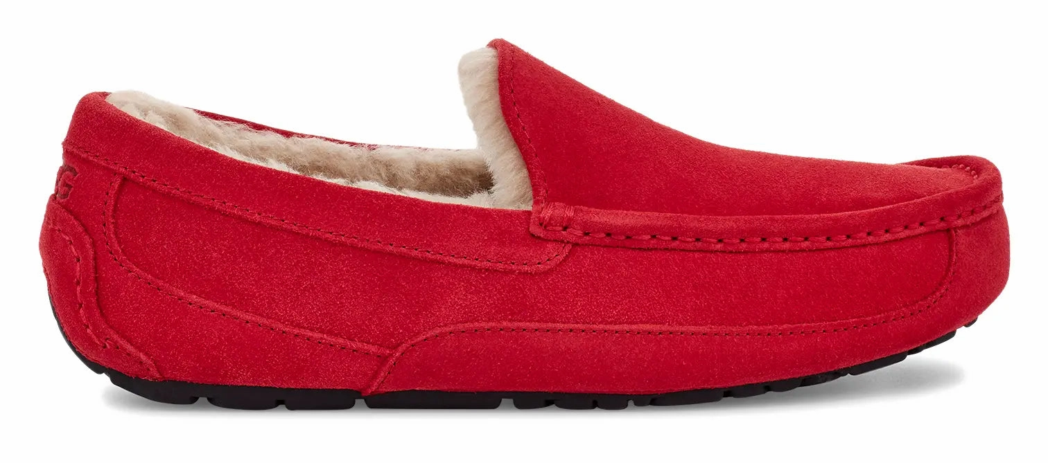 Mens UGG Ascot (Suede)  Classic Moc-Toe Slipper with Indoor/Outdoor Comfort Ugg cozy footwear visuals