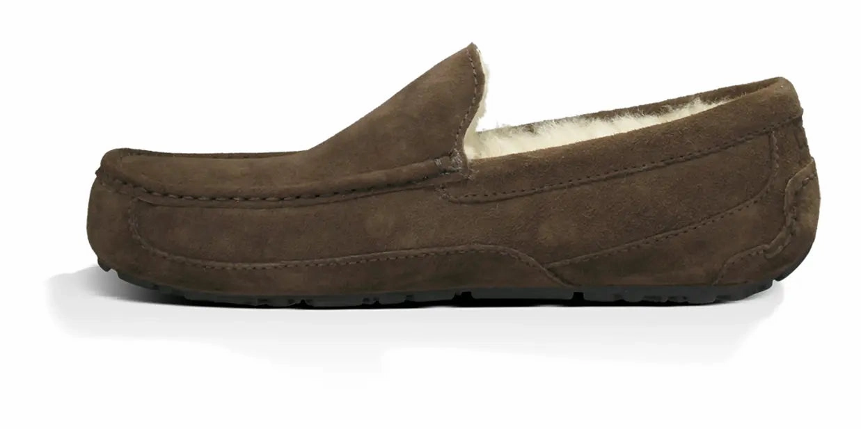 Mens UGG Ascot (Suede)  Classic Moc-Toe Slipper with Indoor/Outdoor Comfort Ugg cozy footwear visuals