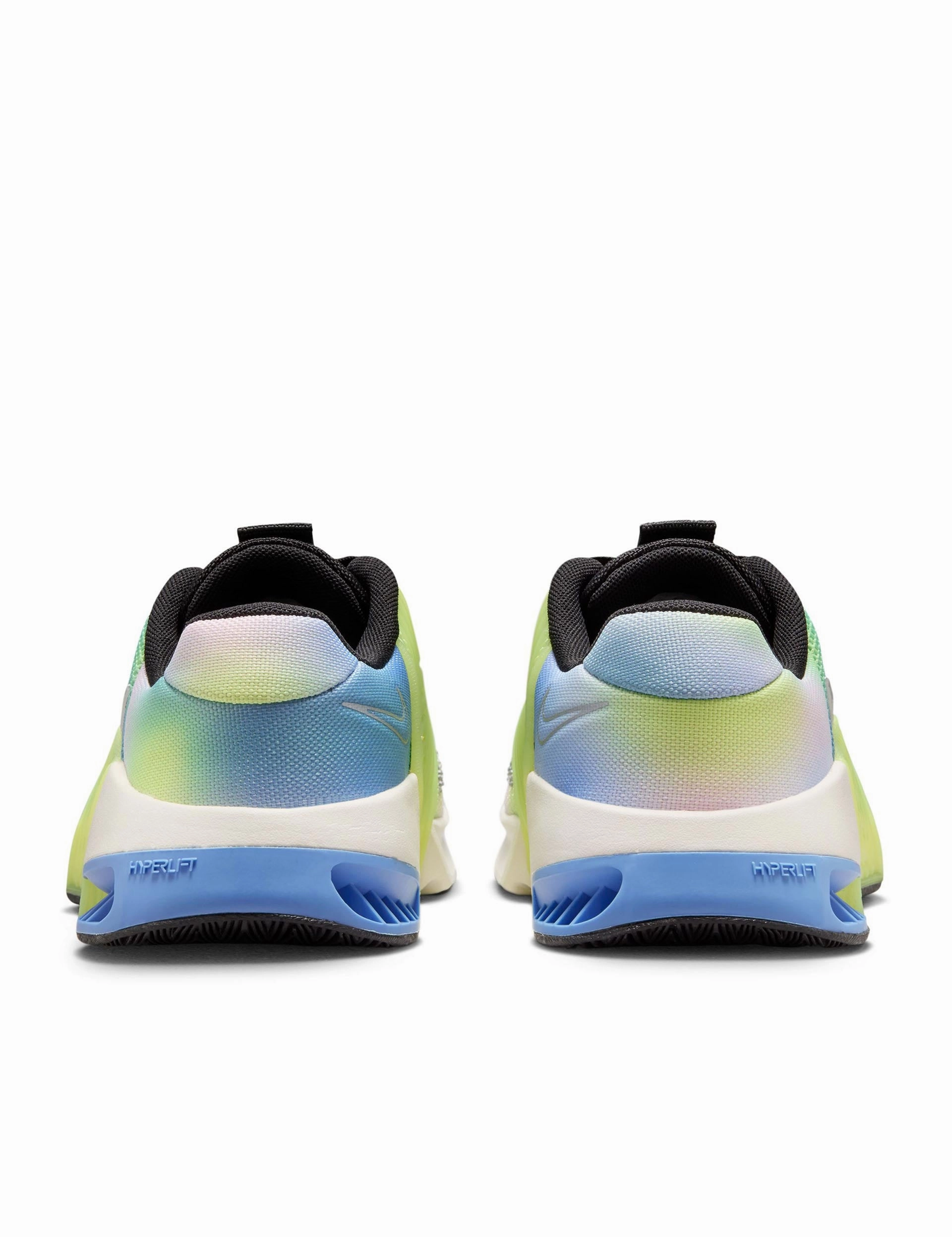 Metcon 9 SE Shoes - Black/Light Lemon Twist/Royal Pulse/Metallic Silver Nike women's stylish athletic footwear