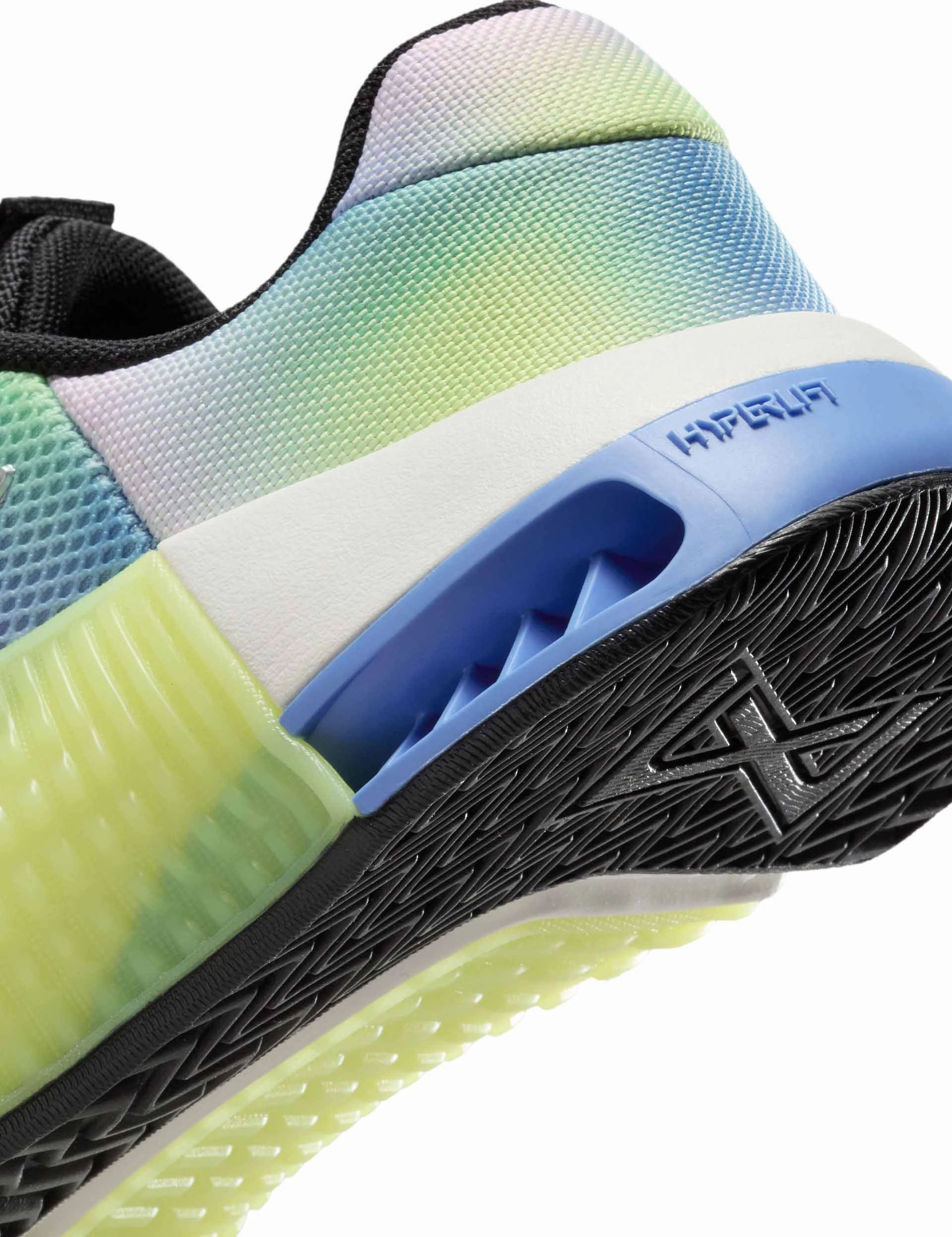 Metcon 9 SE Shoes - Black/Light Lemon Twist/Royal Pulse/Metallic Silver Nike women's stylish athletic footwear