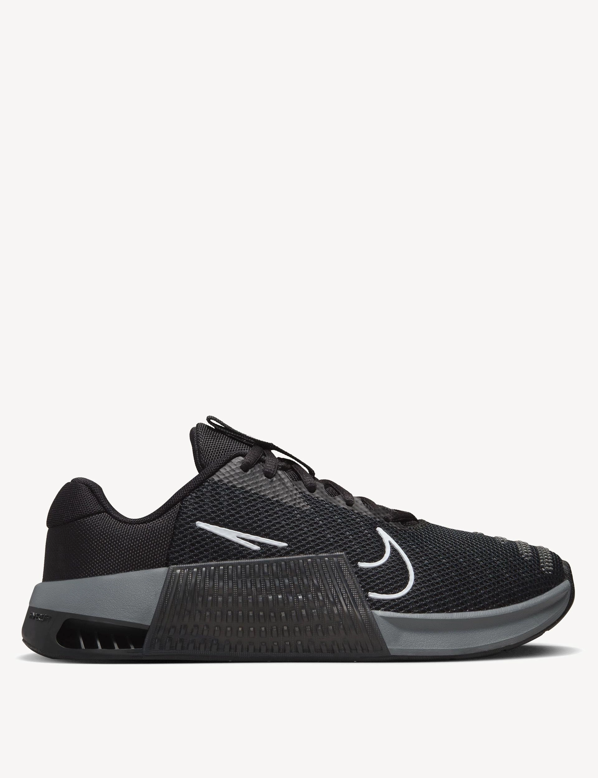 Metcon 9 Shoes - Black/Anthracite/Smoke Grey/White Nike womens shoes with sleek design