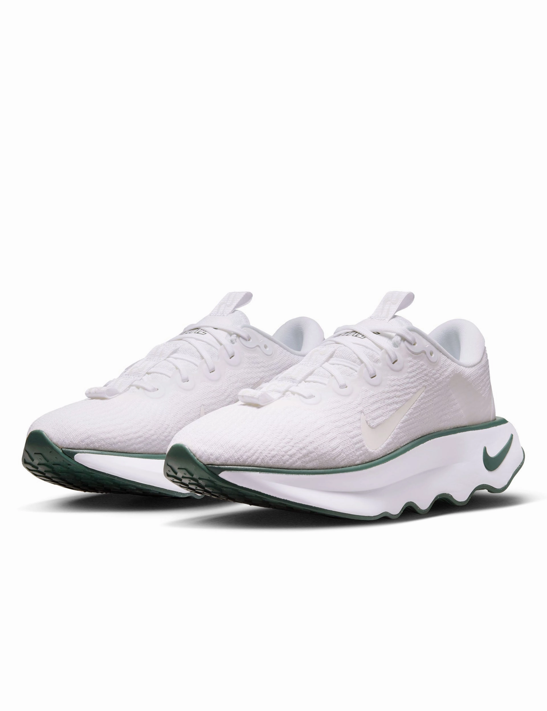 Motiva Shoes - White/Summit White/Vintage Green Nike women's stylish athletic footwear