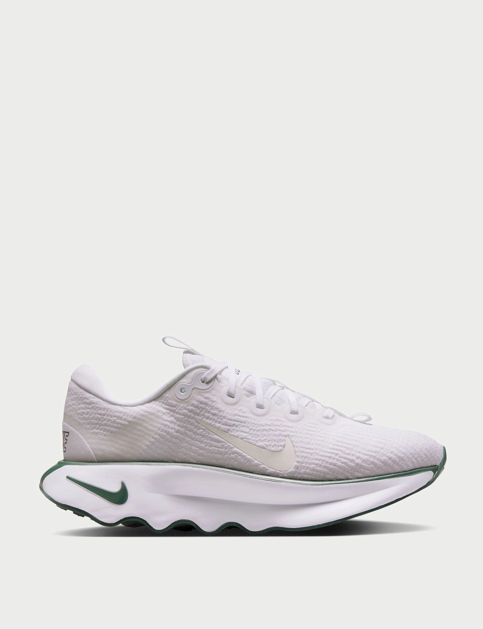 Motiva Shoes - White/Summit White/Vintage Green Nike womens shoes with sleek design