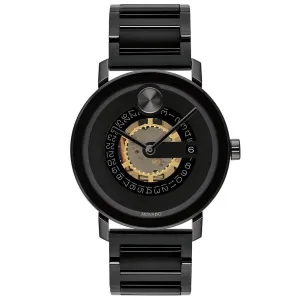 Movado Men's Quartz Watch - Bold Evolution Skeleton Dial Black Bracelet | 3600276 Movado Watches